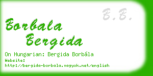 borbala bergida business card